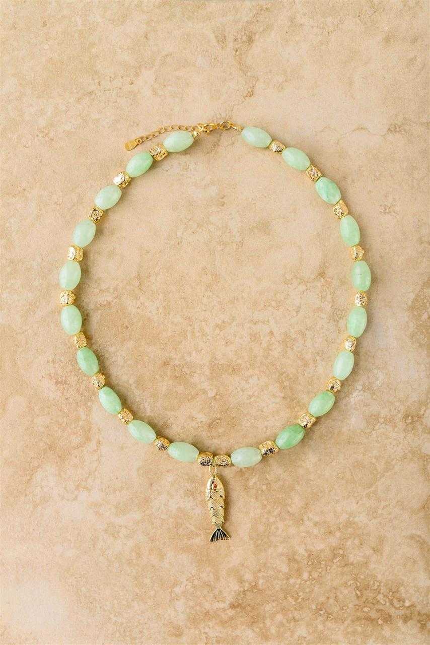 Indigo and Wolfe Goia Jade Necklace