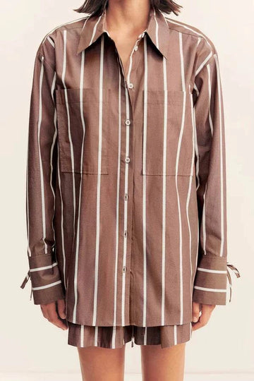 Shona Joy Spencer Cafe Au Laite Shirt