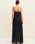 Shona Joy Irving Polka Dot Maxi Dress Black 