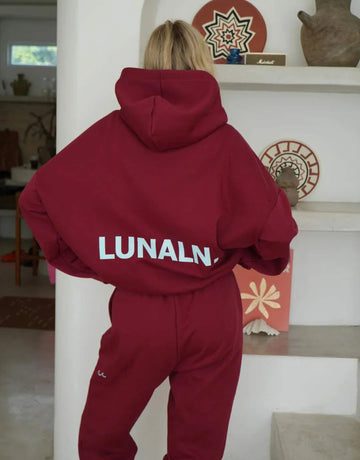 Luna Lane The Club Hoodie Cherry