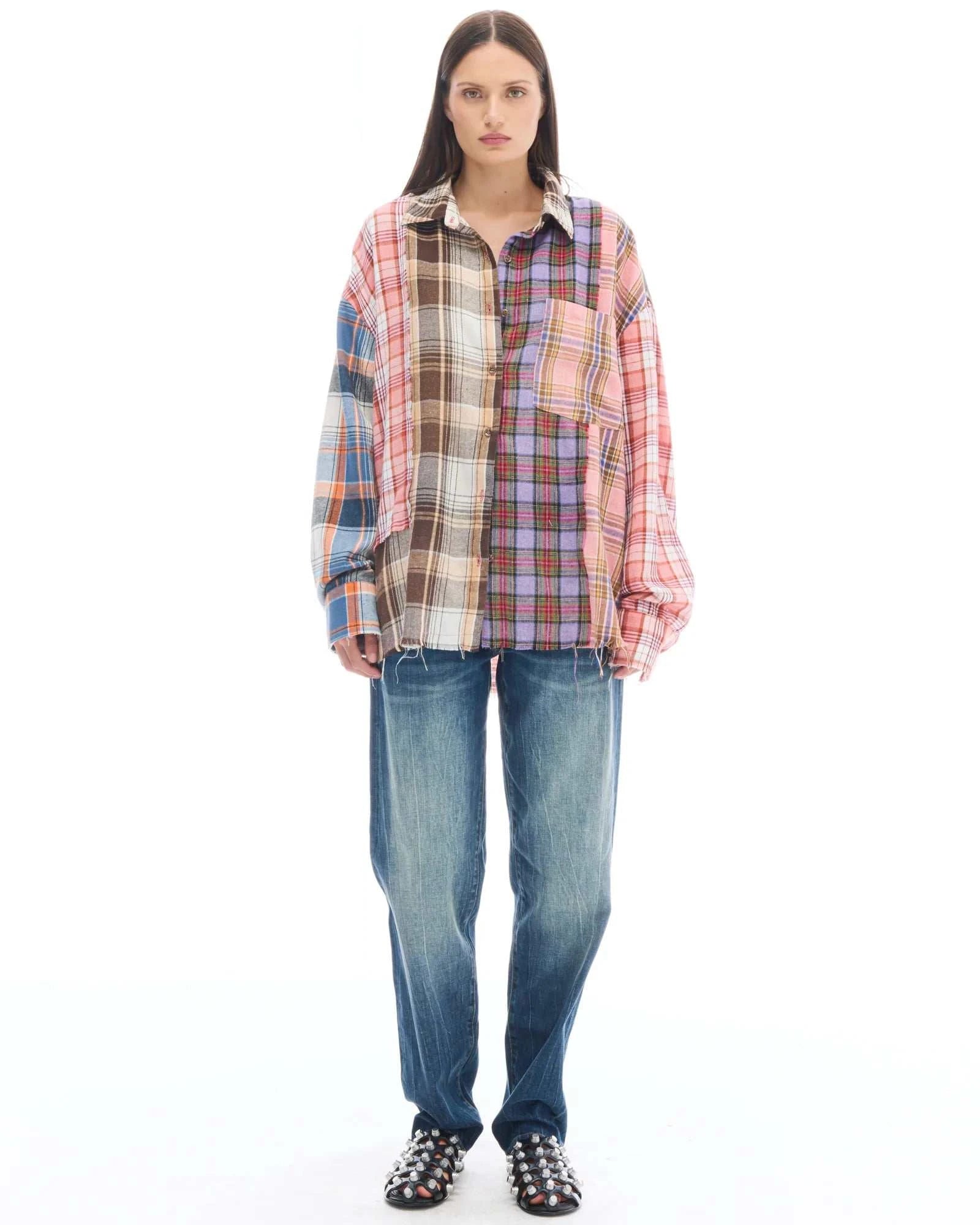 The Tales Patchworked Flannel Shirt