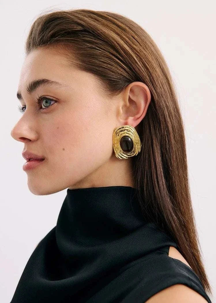 Anna Rossi Flore Earring Gold