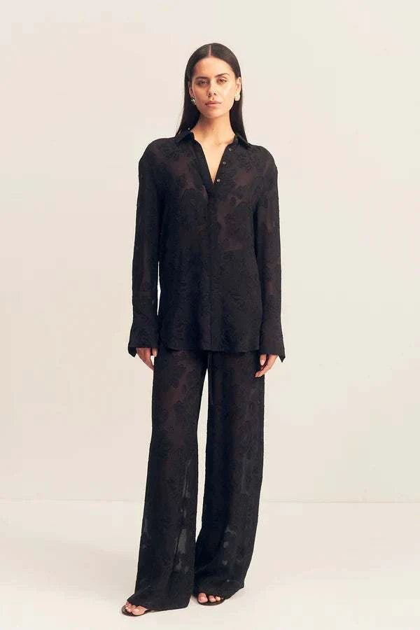 Shona Joy Bowery Shirt Noir