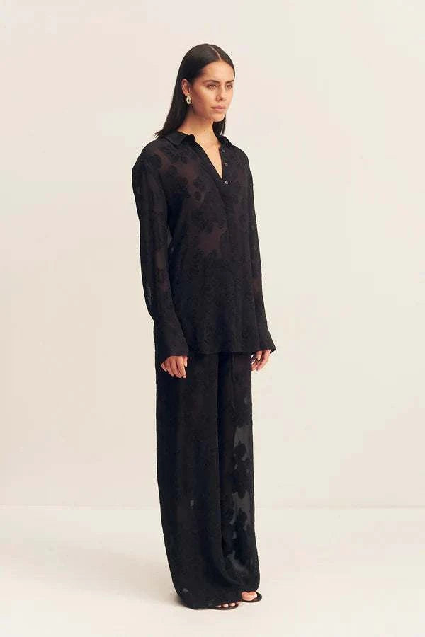 Shona Joy Bowery Shirt Noir