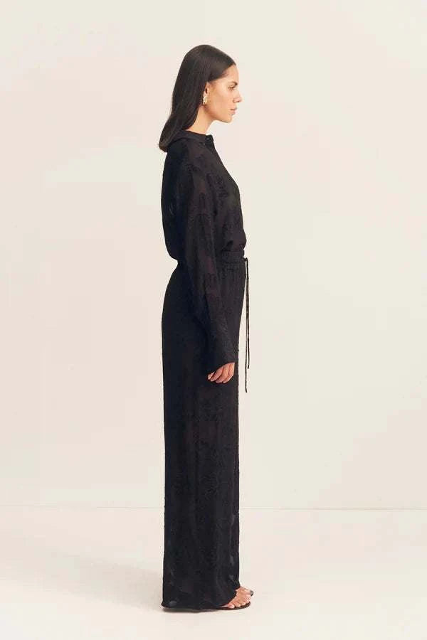 Shona Joy Bowery Drawstring Pant Noir