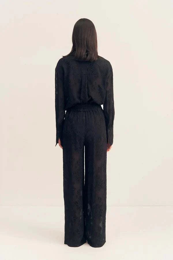Shona Joy Bowery Drawstring Pant Noir