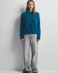 World Of Nomads Adele Cashmere Crew Neck Knit Ocean