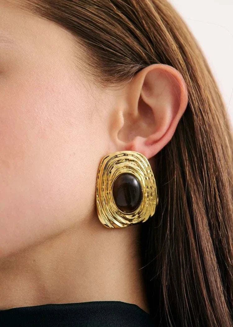 Anna Rossi Flore Earring Gold