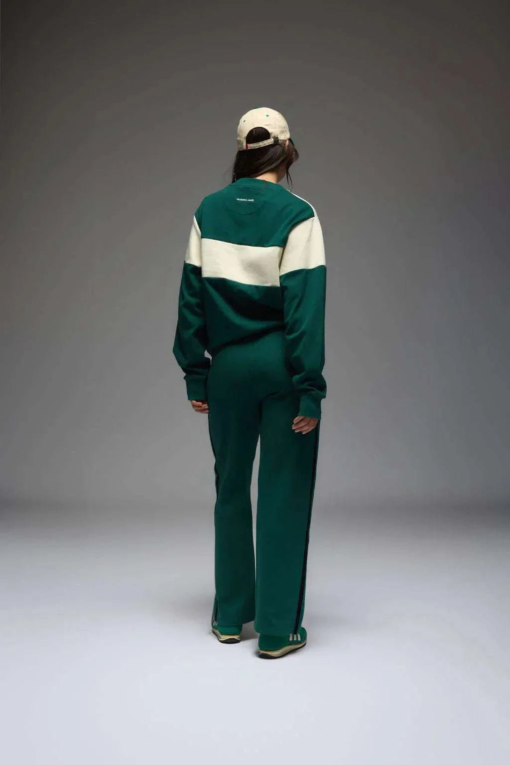 Araminta James 1982 Contrast Knit Sweater Forest