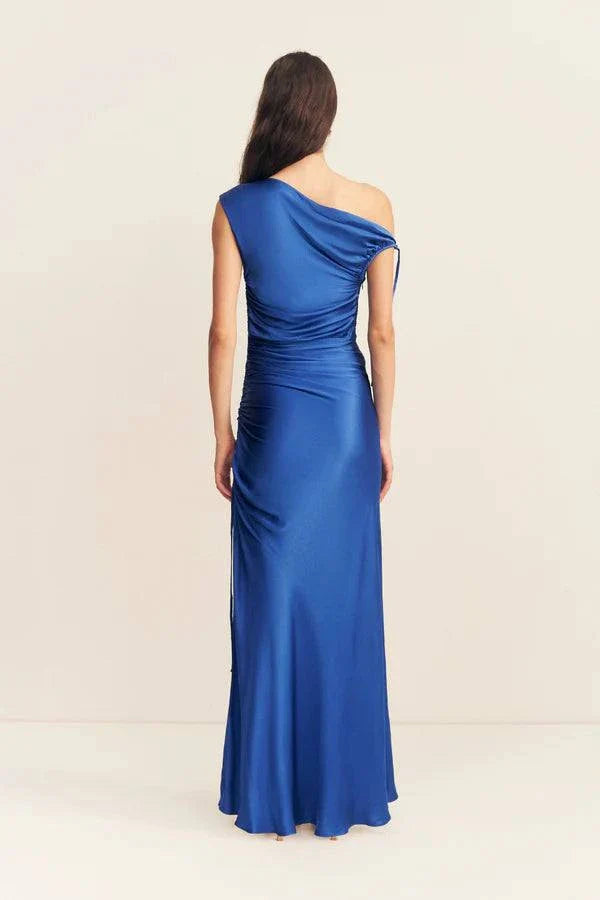 Shona Joy Tatum Gathered Maxi Dress Ultramarine