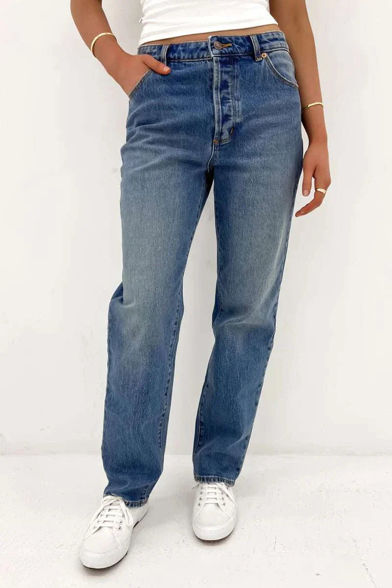 Rollas 90s Relaxed Broken Mid Vintage Blue