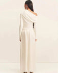 Shona Joy Aby Asymmetrical Jersey Top Ivory