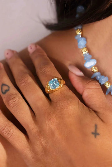 Indigo and Wolfe Marine Ring