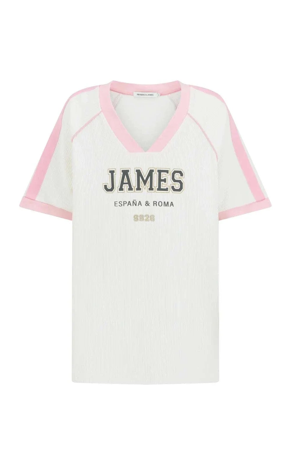 Araminta James James College Waffle Tee Snow
