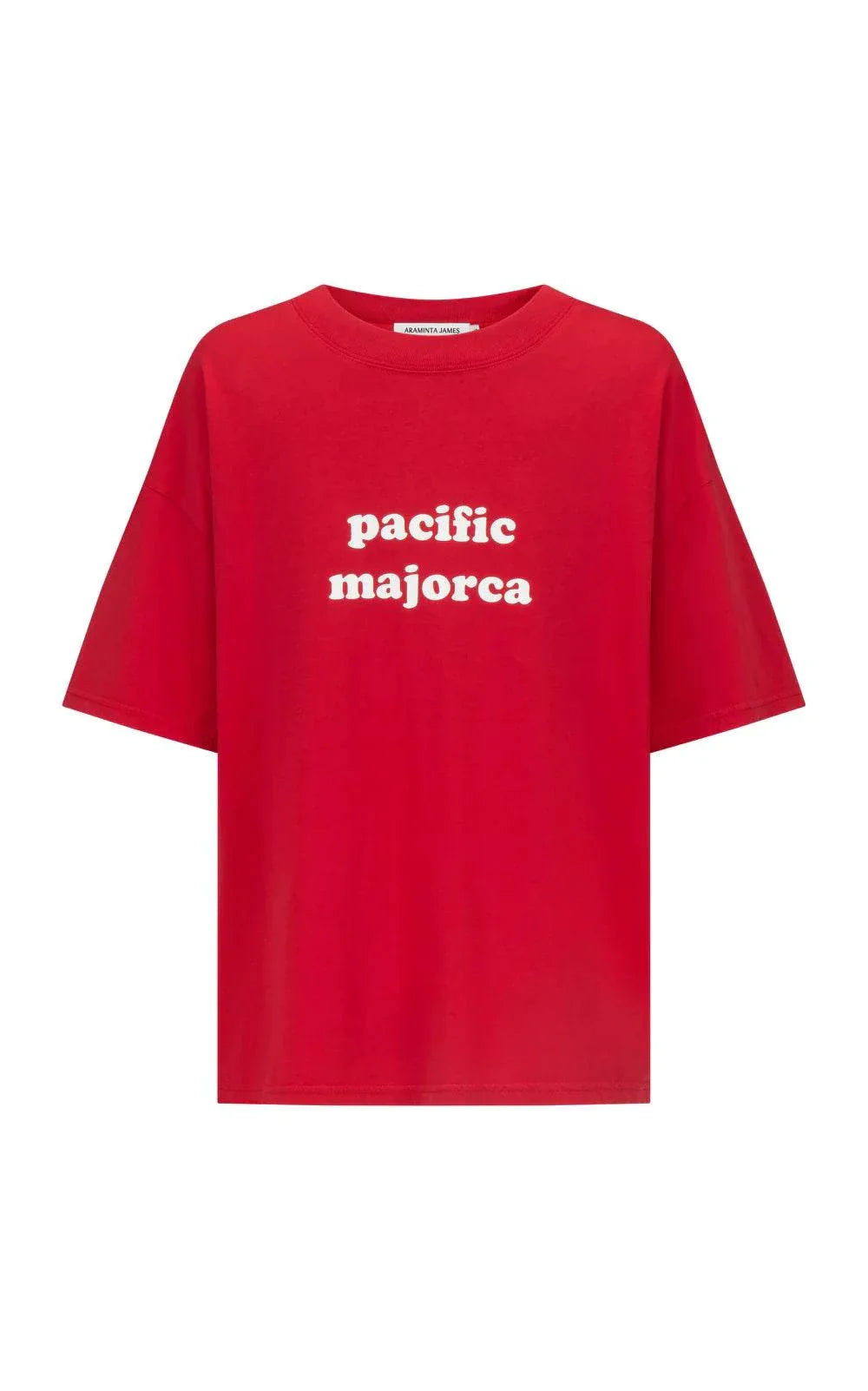Araminta James Pacifica Majorca Oversized Tee Washed Cherry
