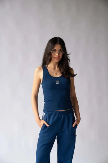 Araminta James Mio Tank Midnight Blue