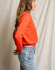 Perfectwhitetee Alexi French Terry Sweatshirt Tomato