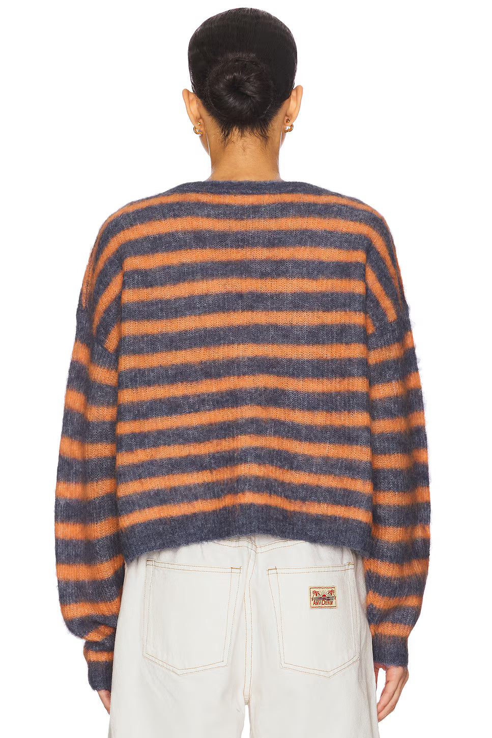 American Vintage Womens Cardigan Nenybay Melange Striped