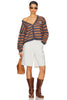 American Vintage Womens Cardigan Nenybay Melange Striped
