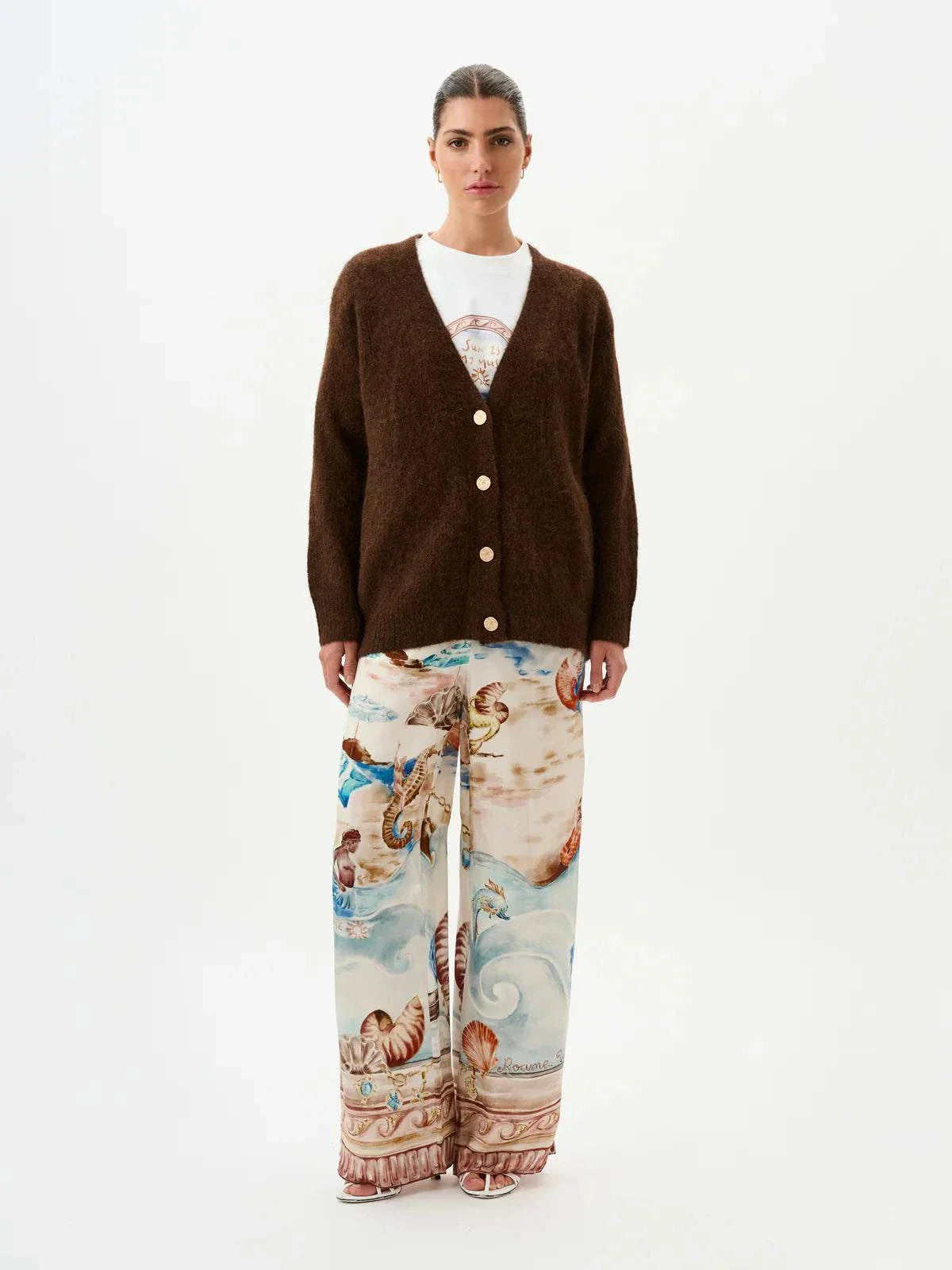 Roame Arthur Cardigan Mahogany