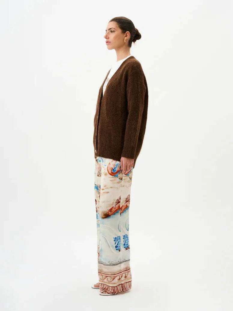 Roame Arthur Cardigan Mahogany
