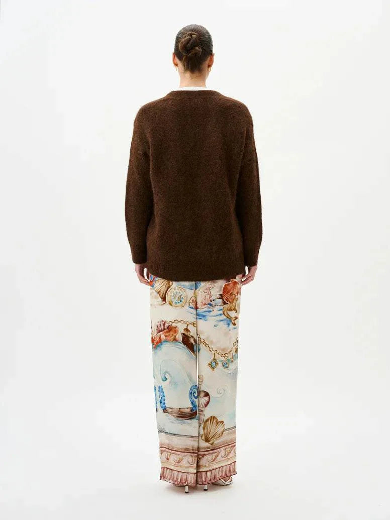 Roame Arthur Cardigan Mahogany