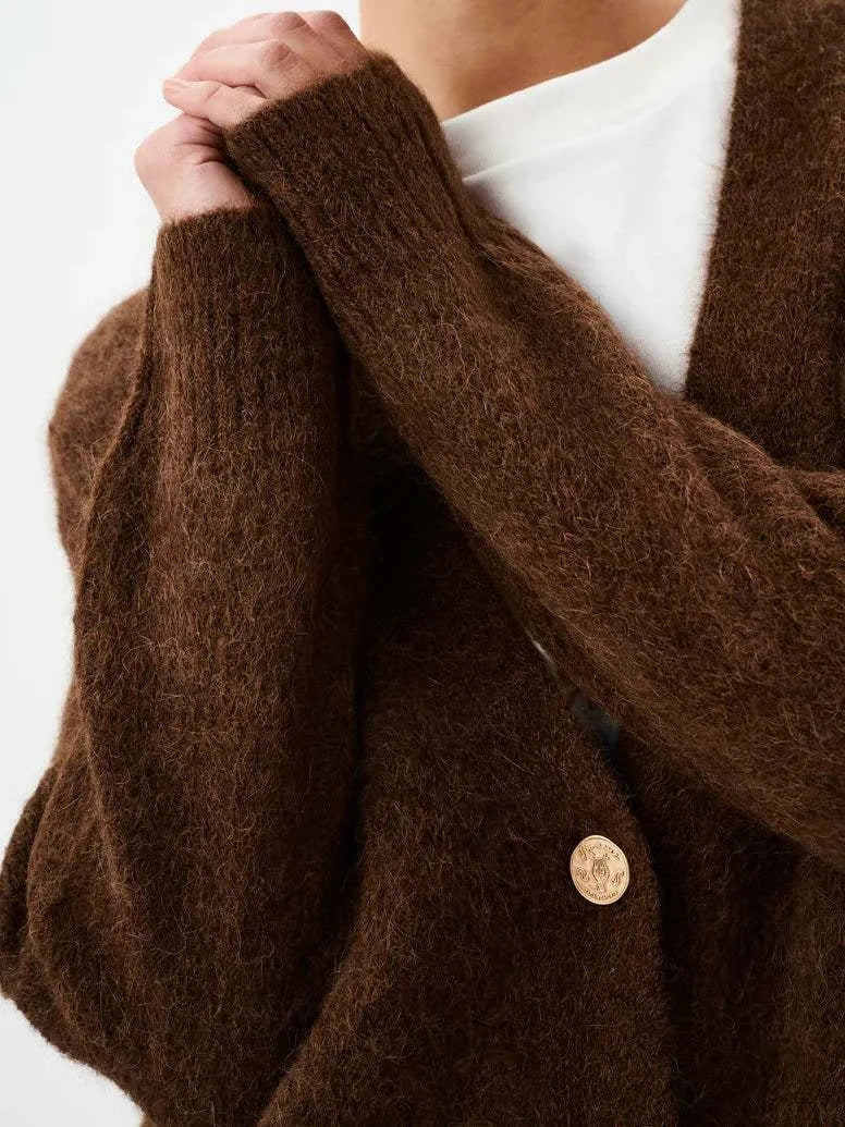 Roame Arthur Cardigan Mahogany