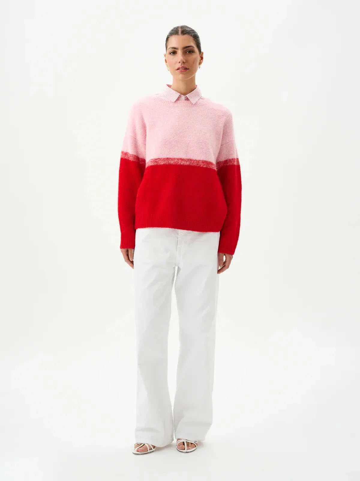 Roame Reggie Sweater Rose Ombre
