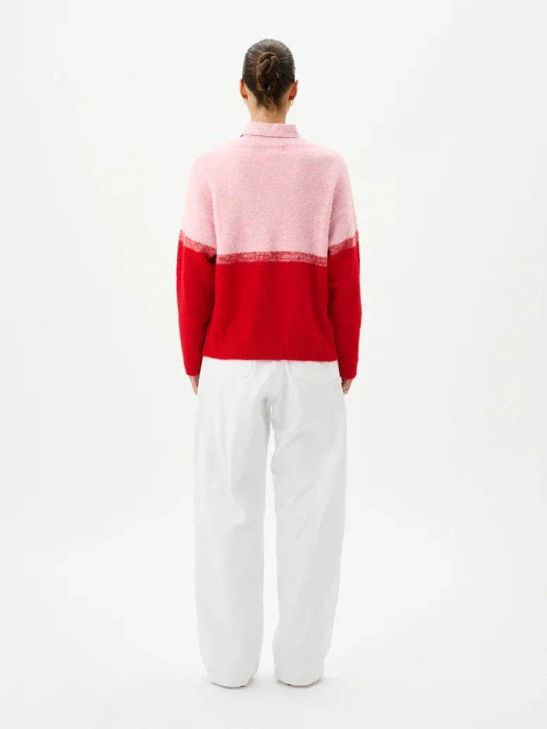 Roame Reggie Sweater Rose Ombre
