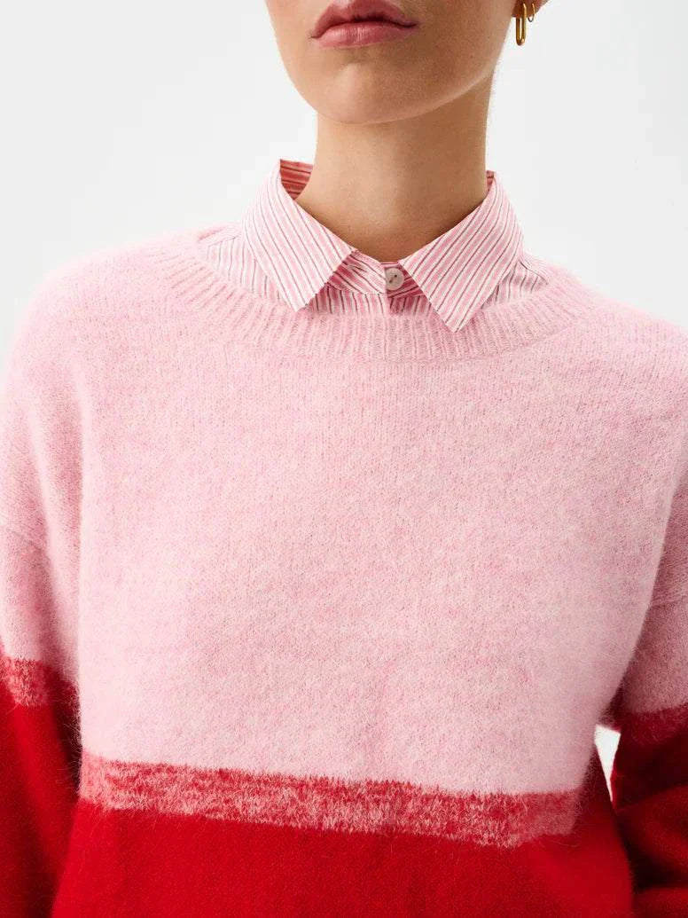 Roame Reggie Sweater Rose Ombre