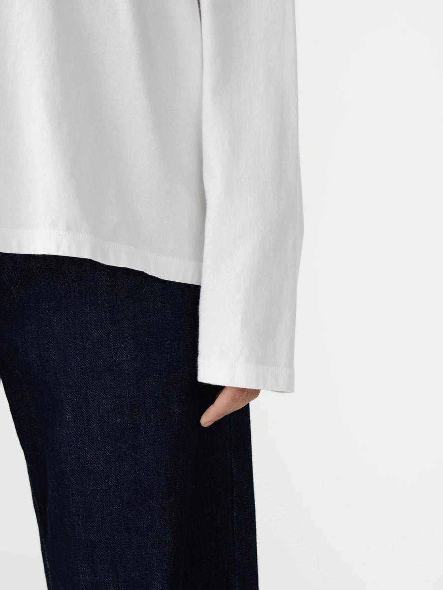 Bassike Midweight Coverstitch Long Sleeve T.Shirt