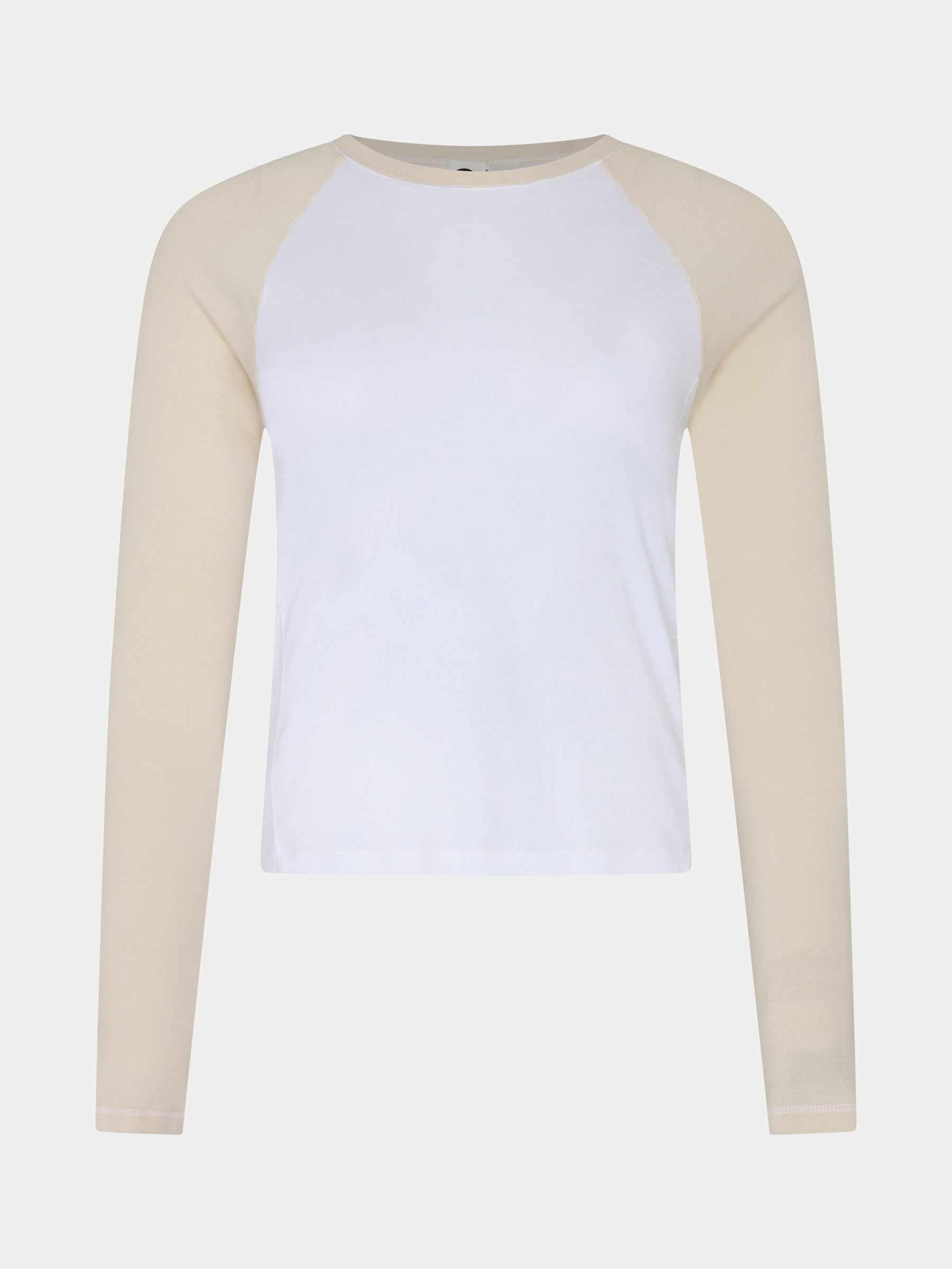 Bassike Panelled Baby Long Sleeve T Shirt White Ecru