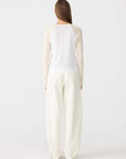 Bassike Panelled Baby Long Sleeve T Shirt White Ecru