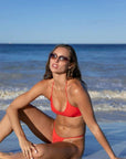 About Rose Lola Halter Top Poppy