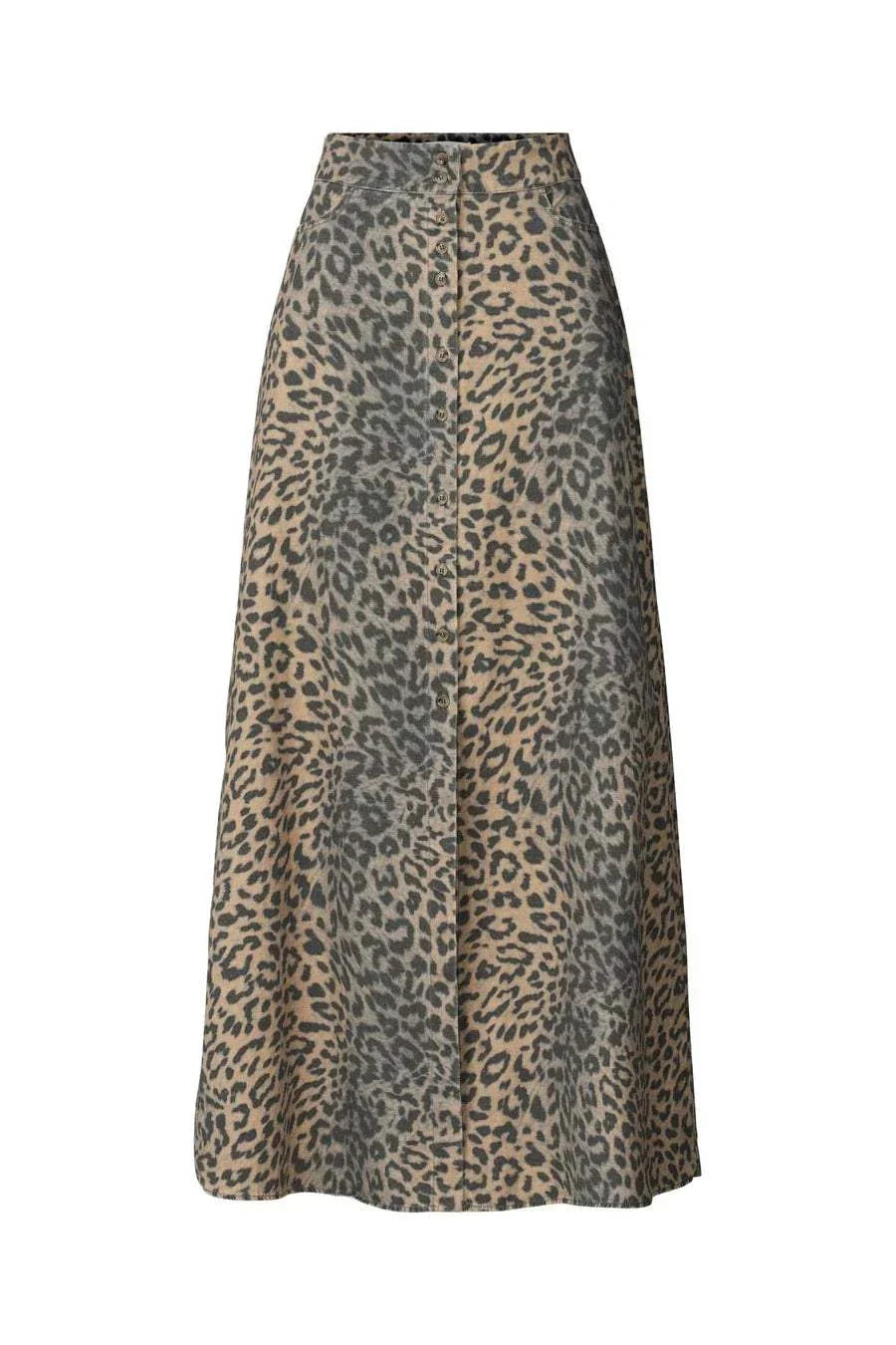 Rabens Saloner Natja Maxi Skirt Leopard