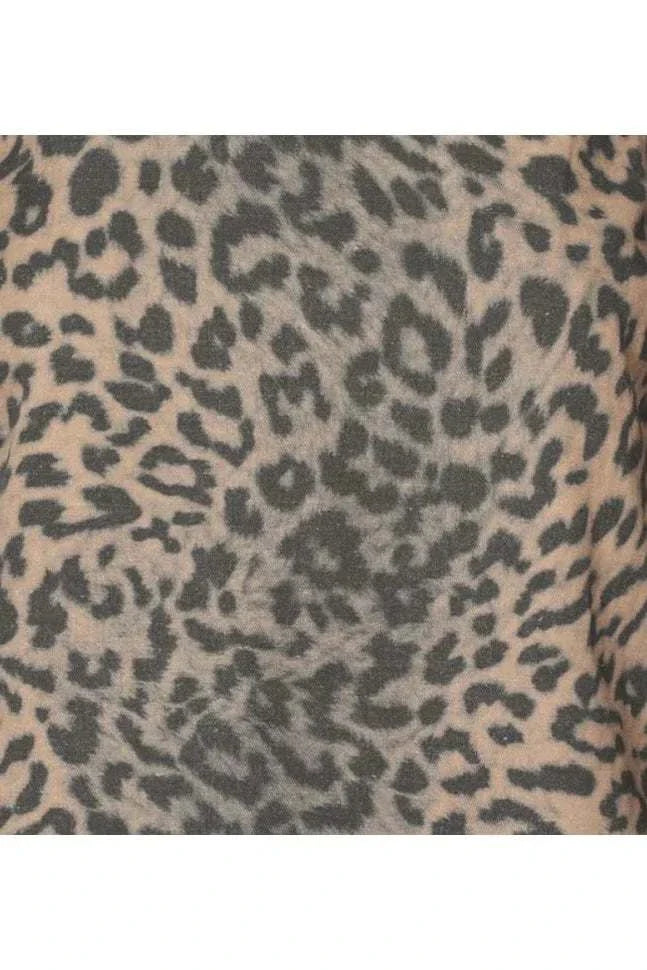 Rabens Saloner Inja Leopard Print Wide Leg Pants