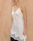 Charli Andrea Lace Top White One Size