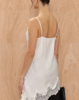 Charli Andrea Lace Top White One Size