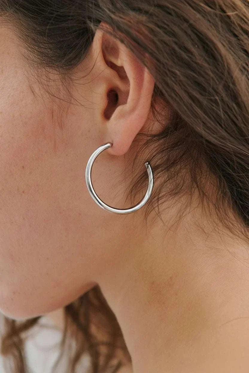 Anna Rossi Everyday Hoop Light Silver