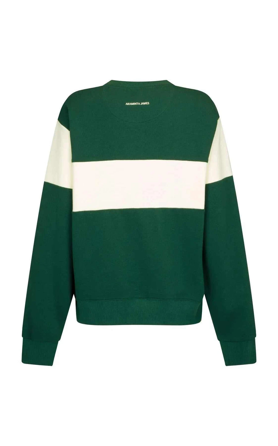 Araminta James 1982 Contrast Knit Sweater Forest