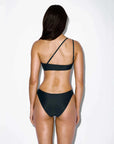 C.Design Asymmetric Bikini Top Nero Black Matt