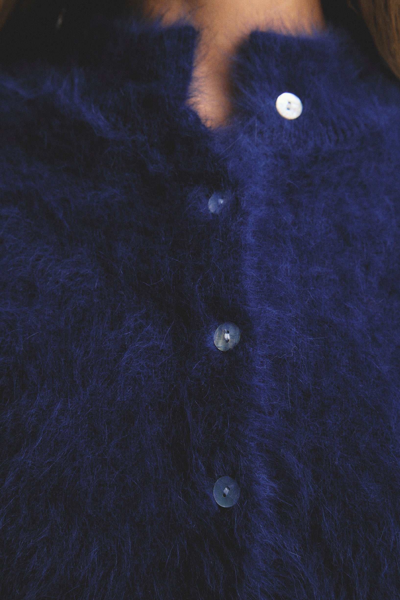 World Of Nomads Bella Cashmere Cardigan Navy