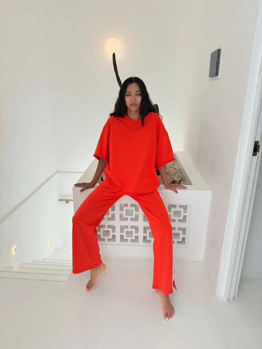 Luna Lane The Mason Tee Chilli