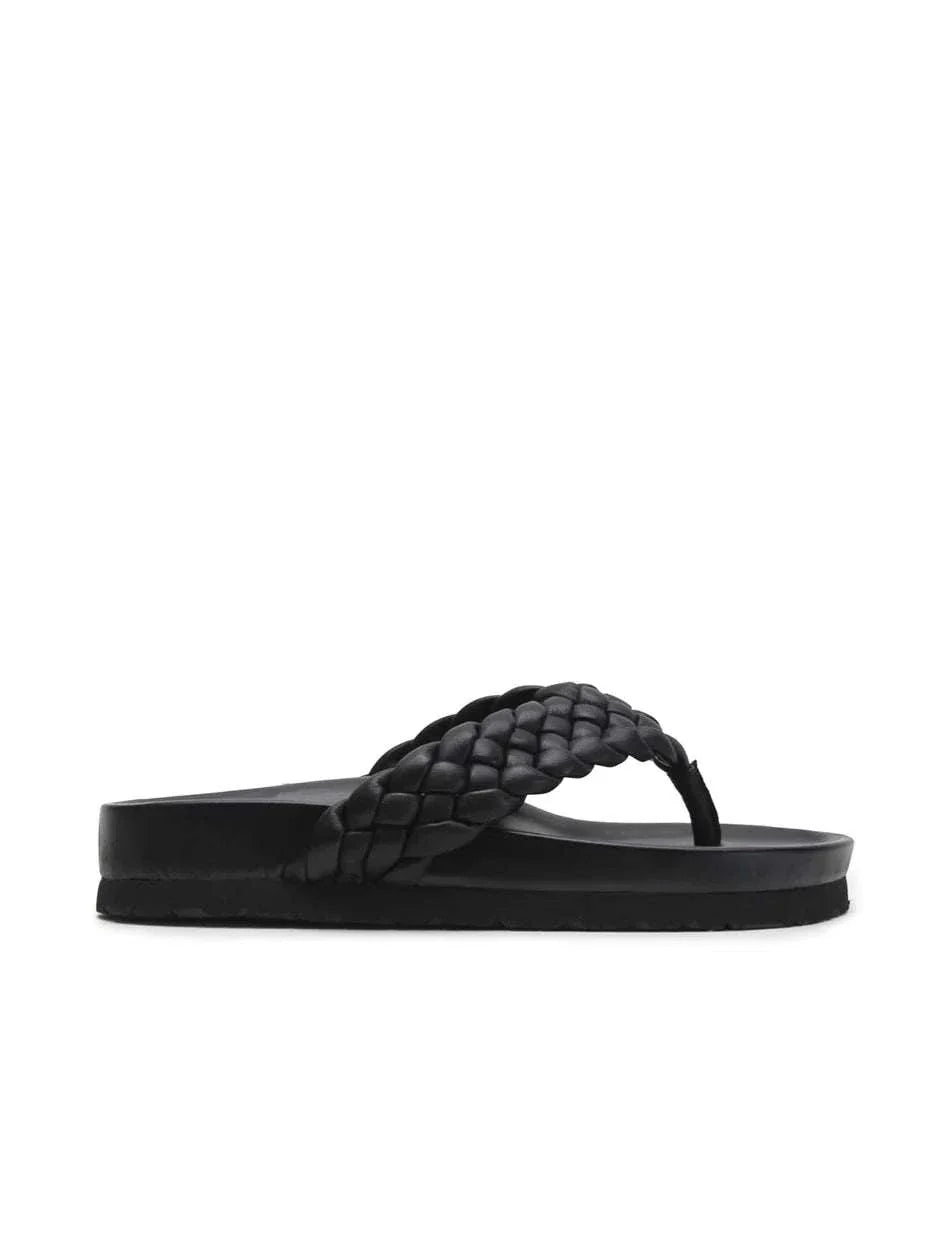 La Tribe Braided Sandal Black