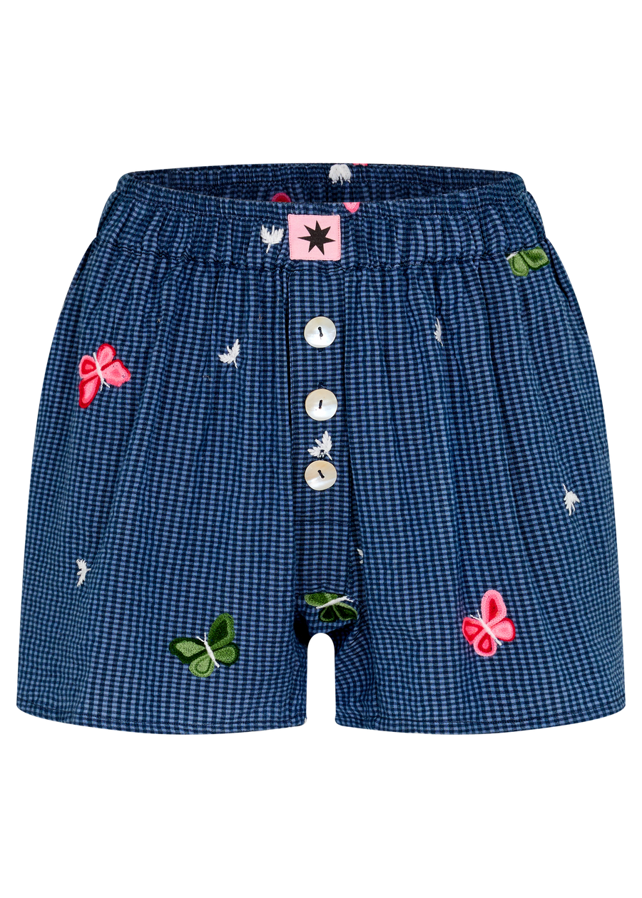 Ciao Ciao Butterfly Gingham Chica Boxer Short