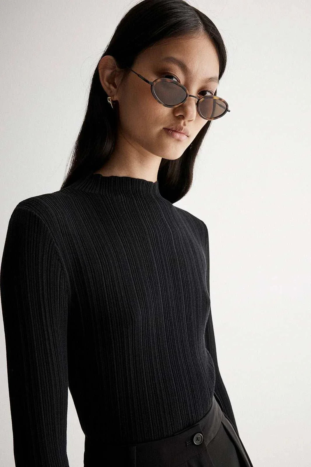 Elka Collective Luella Knit Top Black