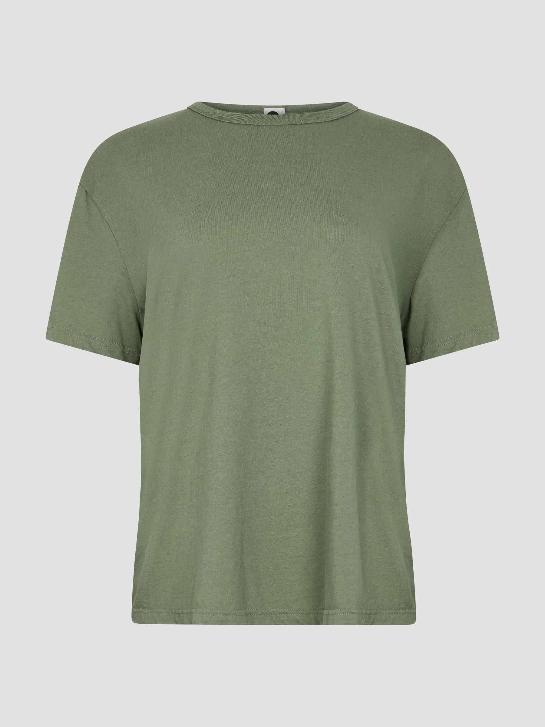 Bassike Boyfriend Heritage T Shirt Dark Sage