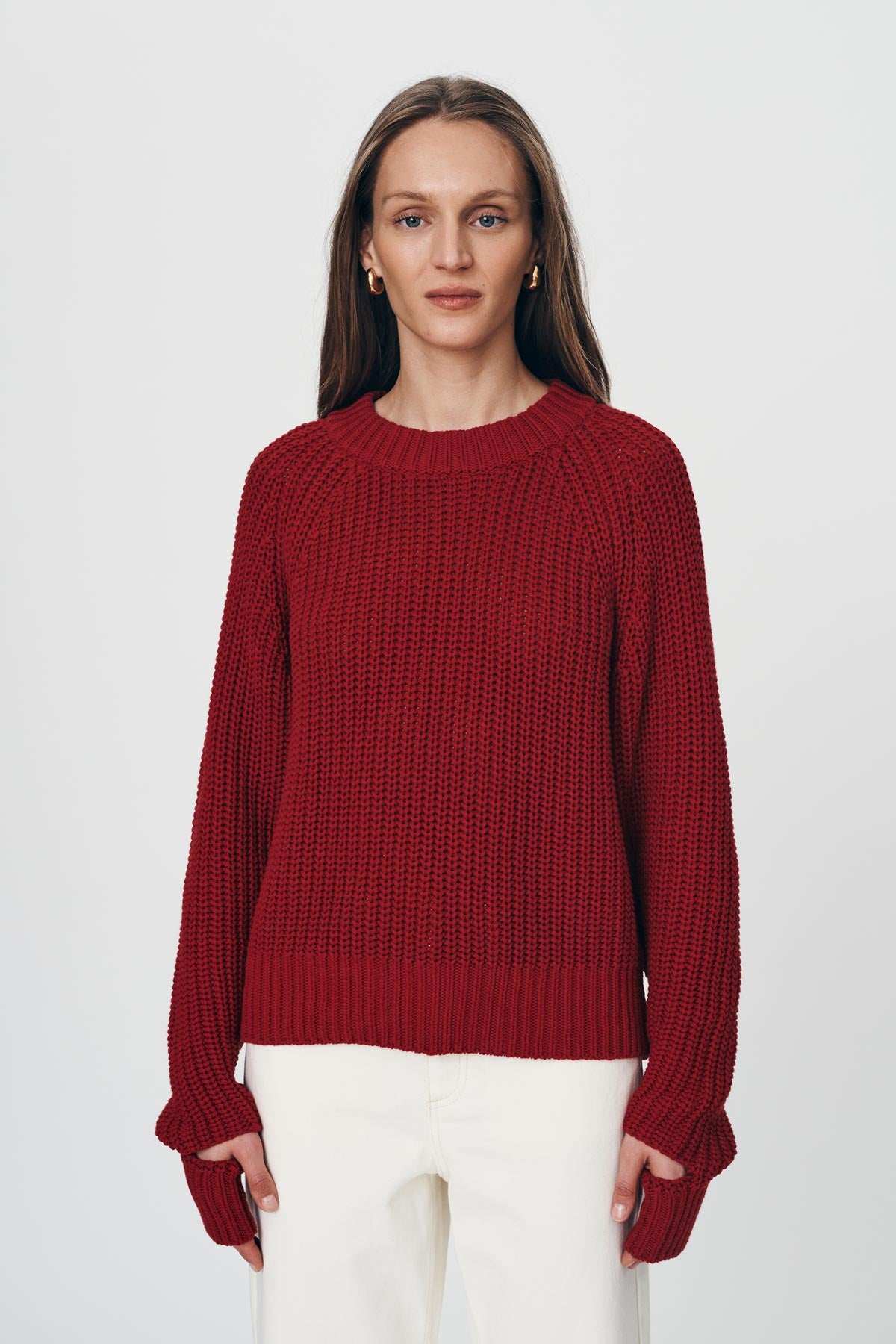 Rowie Bronson Knit Jumper Chilli Red