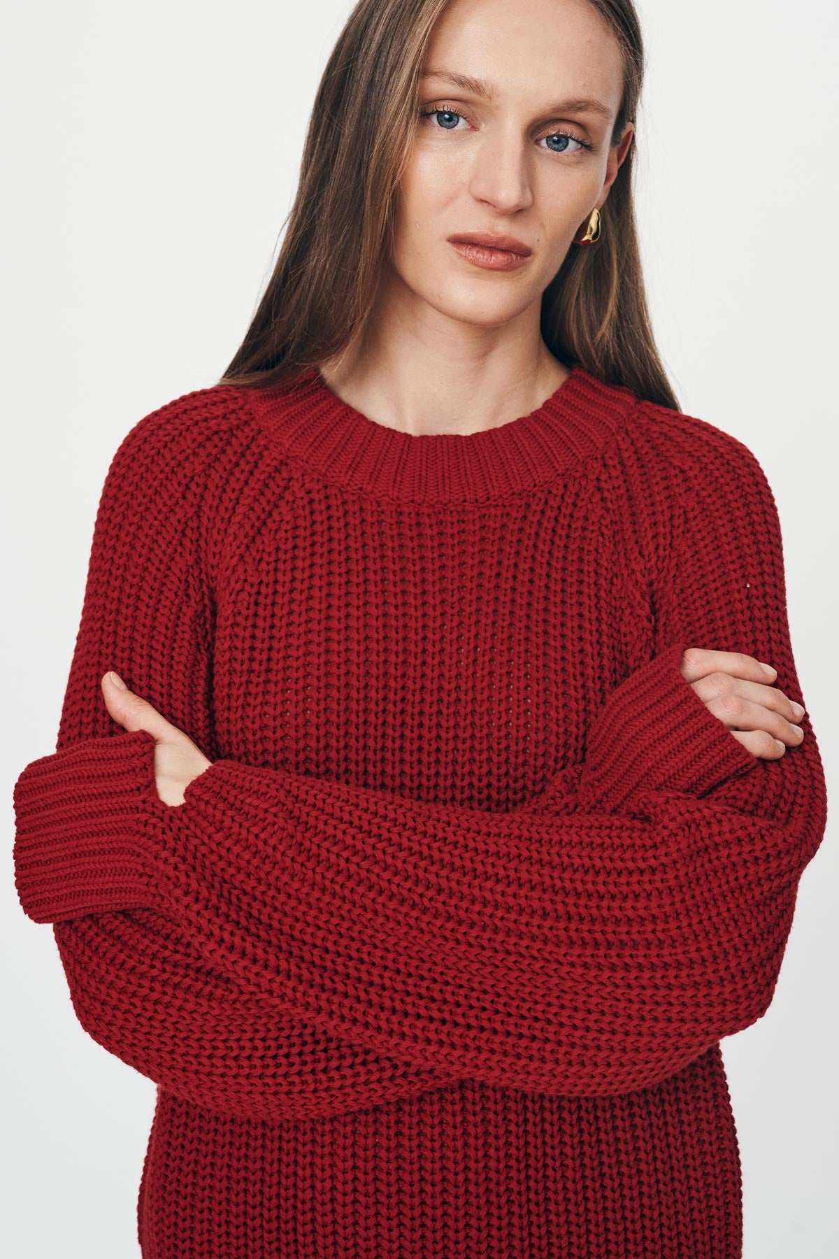 Rowie Bronson Knit Jumper Chilli Red