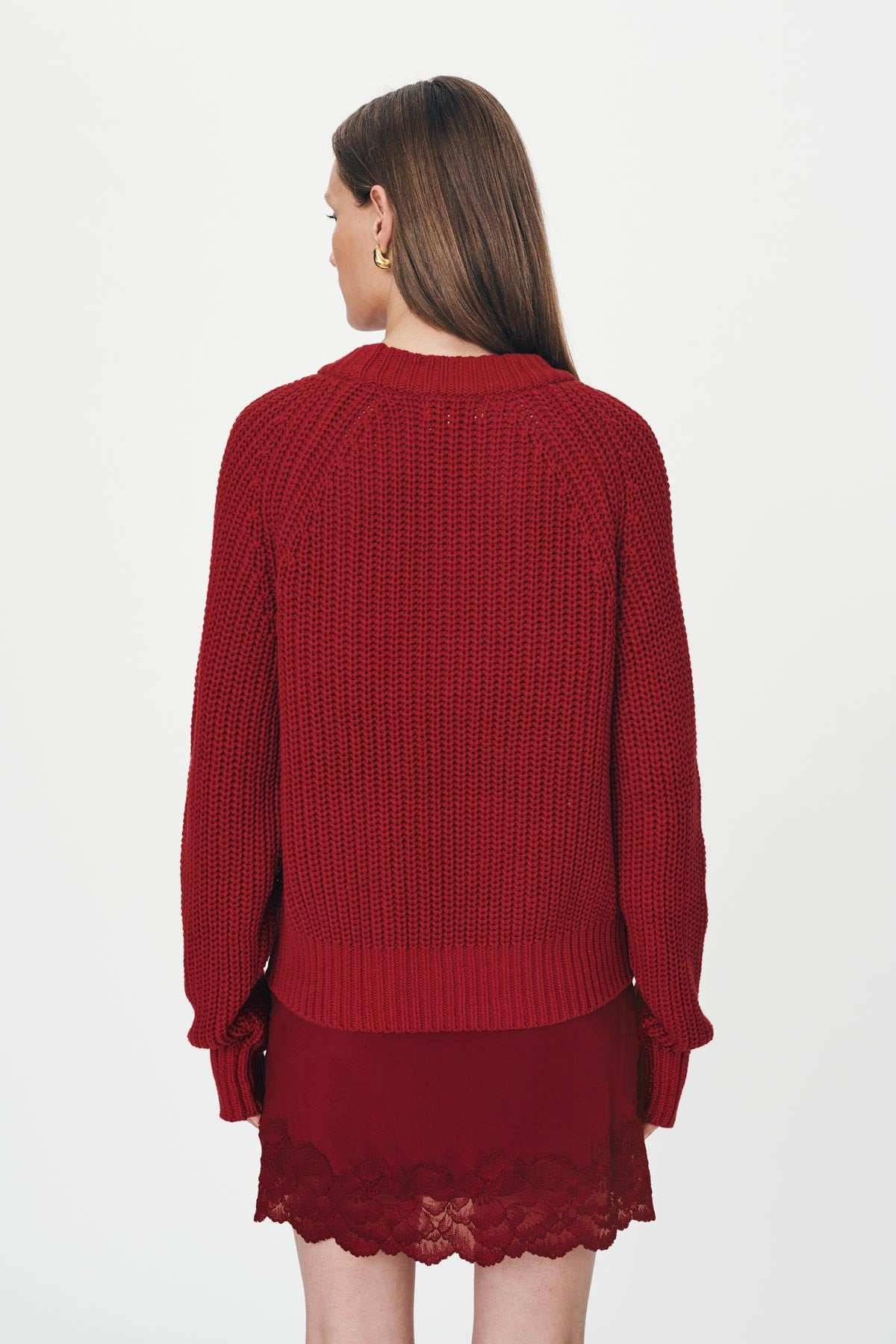 Rowie Bronson Knit Jumper Chilli Red